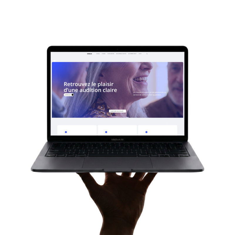 Projet Sonalis mockup